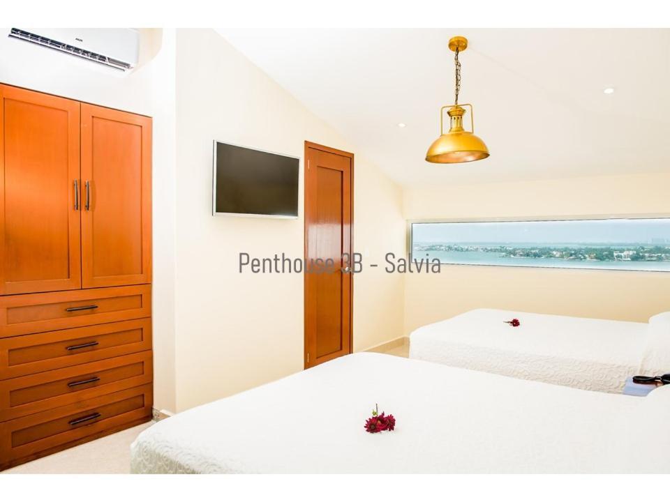 2 Story Oceanfront Penthouses On Beach! Apartahotel Cancún
