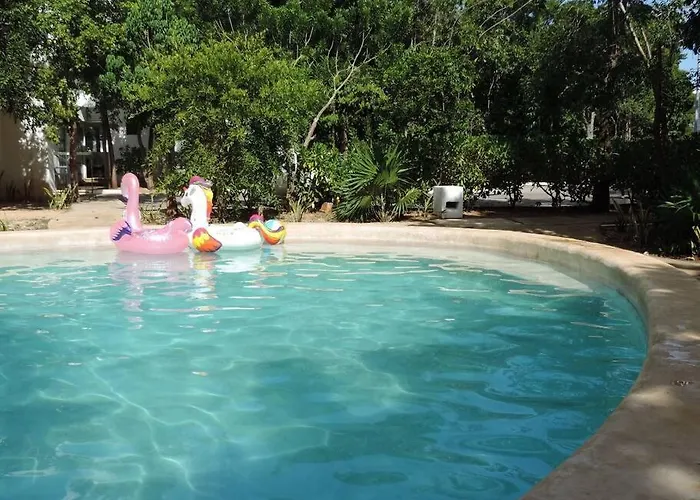 Departamento residencial con alberca Cancún