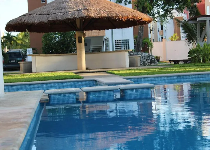 Relajante Y Acogedor Apartamento Con Alberca En Cancun