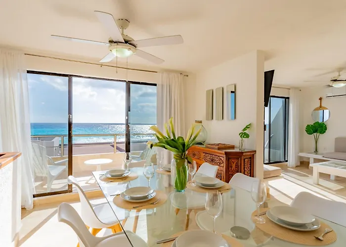 Beachfront Villa 4Br Hotel Zone Cancun