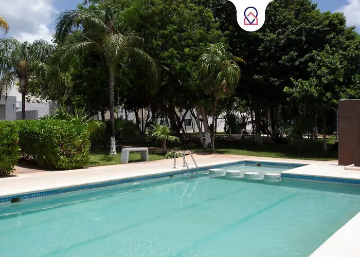 Relaxing Cancun Getaway Pools Soccer & Bbq Area