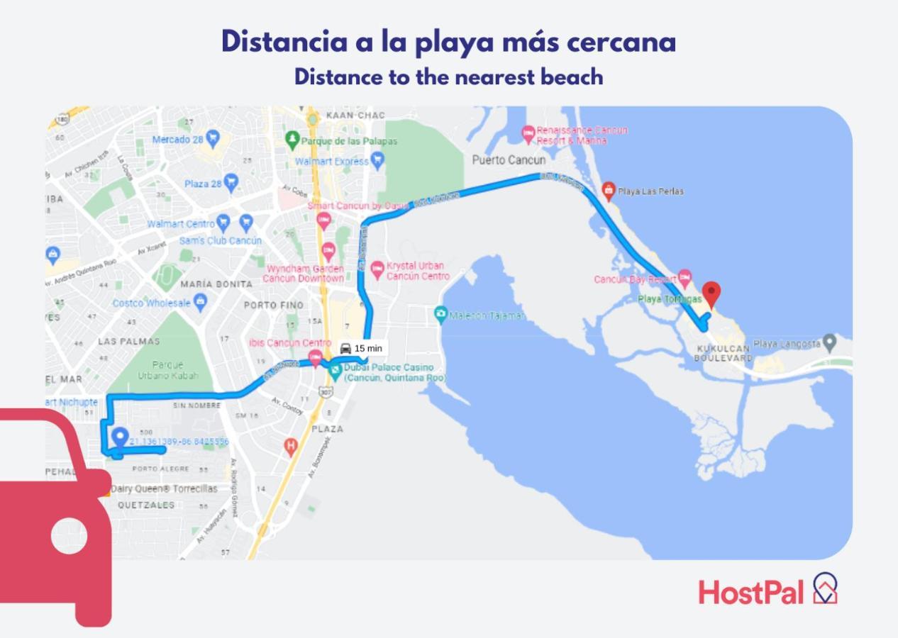 Holiday home Hostpal Casa En El Mar Caribe Cancun