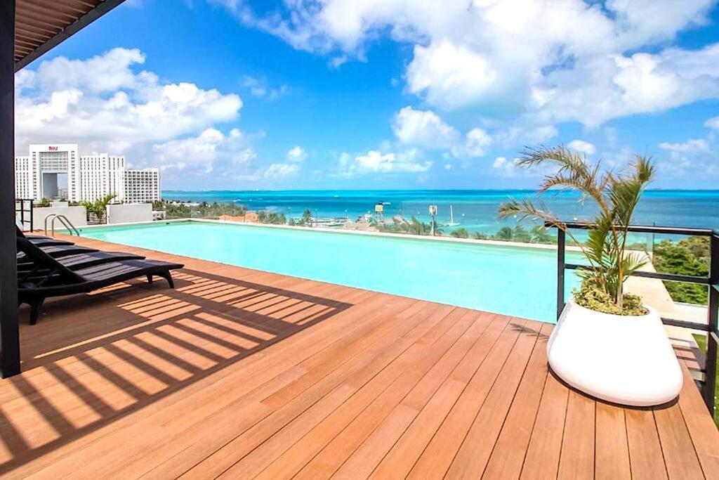Takh Studio Cancun/roof Top Ocean View Apartamento