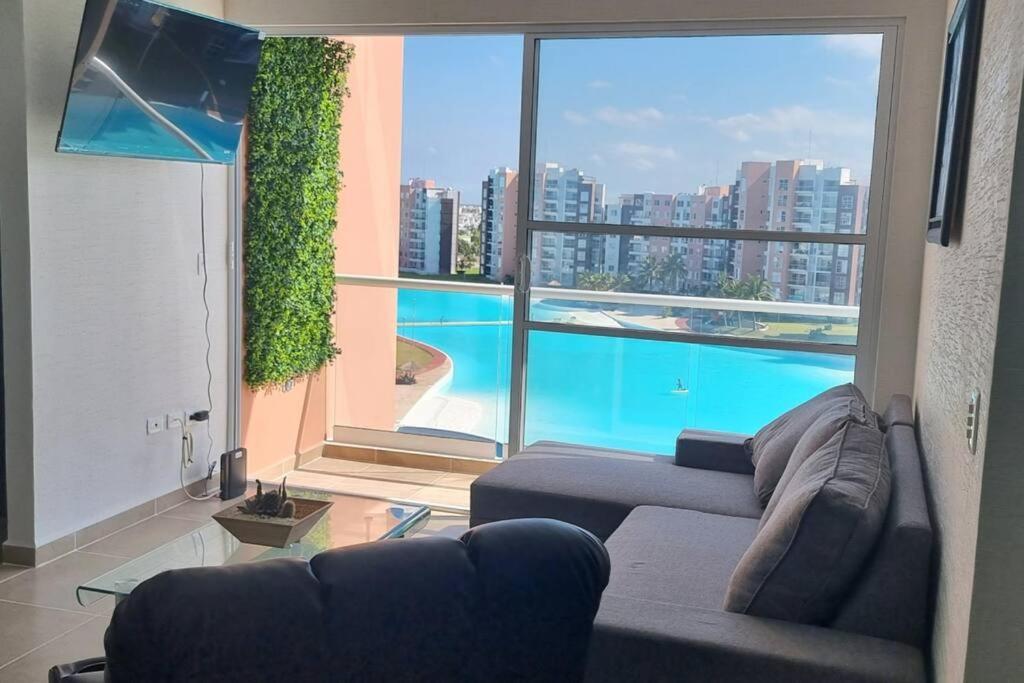 Departamento Con Laguna Artificial Apartamento Cancún