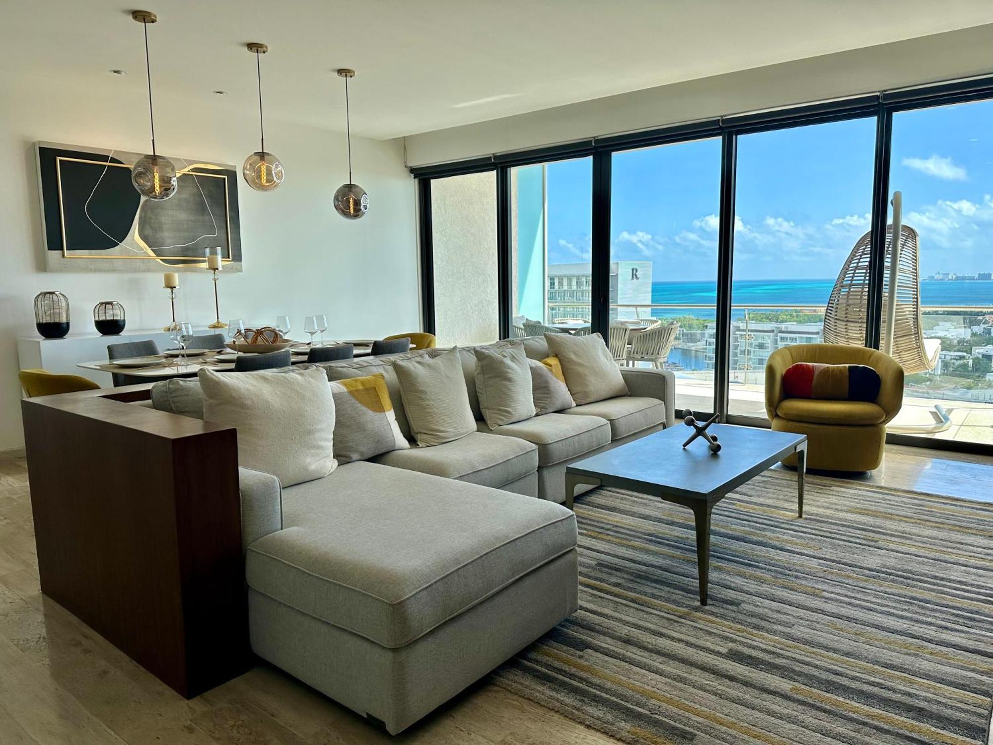 Apartamento 3br Luxury Oceanfront W Pool, Gym & Views