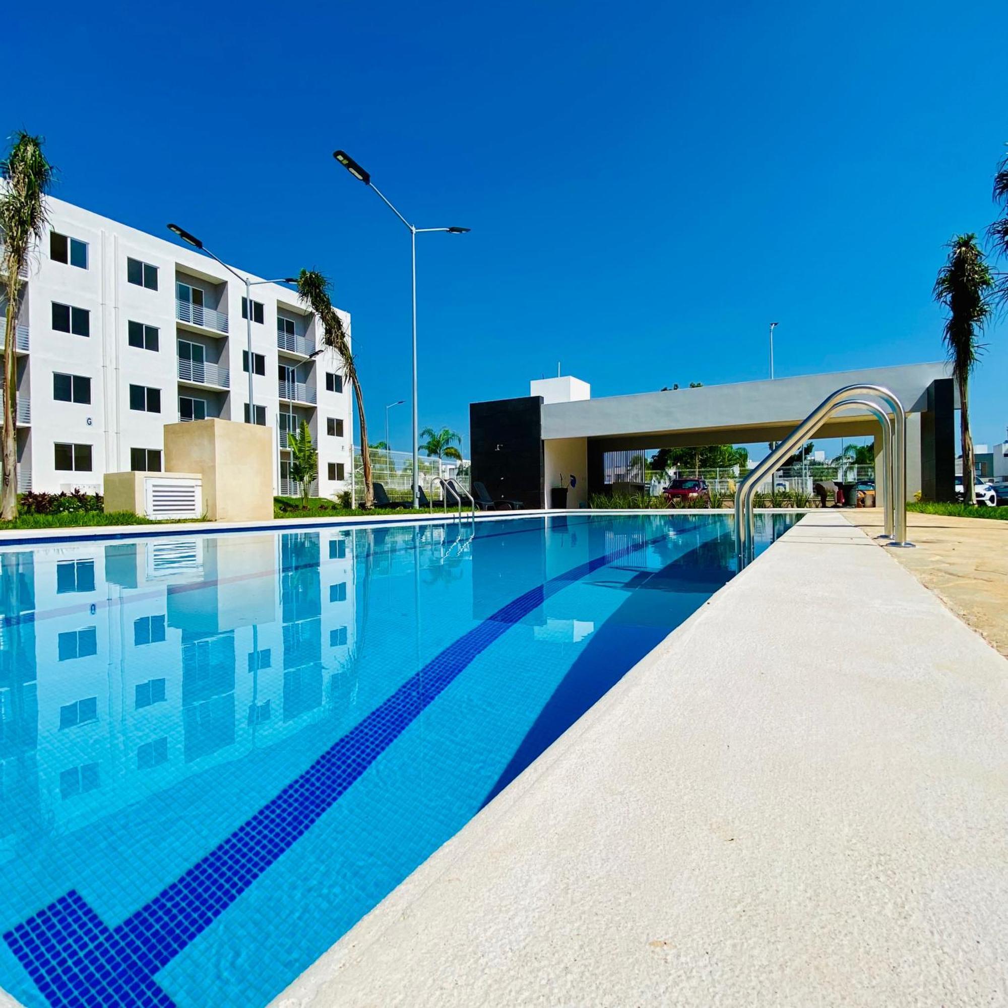 Departamento Nuevo, 3 Habitaciones, Justo En Frente De Alberca Apartamento