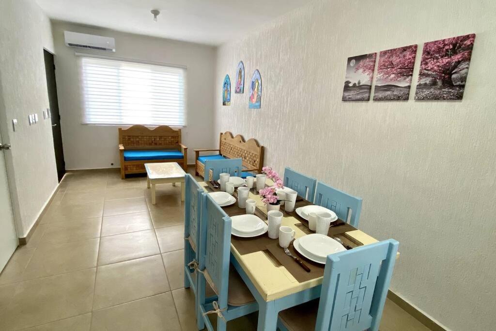 Preciosa Casa Nueva Con 3 Recamaras Y 3 Banos A 7 Min Del Tren Maya Сasa de vacaciones *