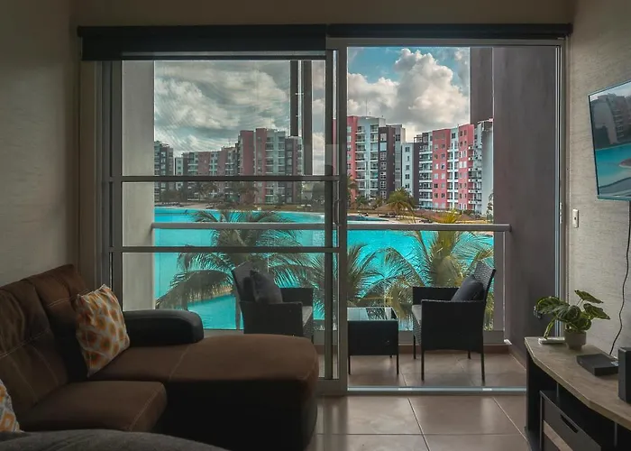 Dr02 Departamento Moderno Con Vista A La Laguna En Dream Lagoons