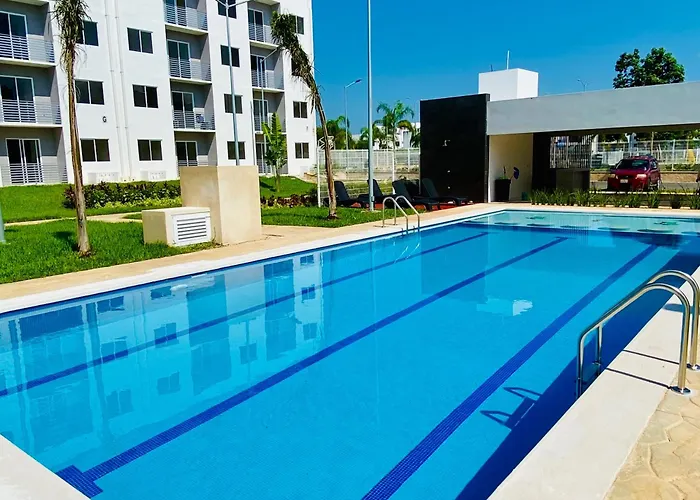Departamento Nuevo, 3 Habitaciones, Justo En Frente De Alberca