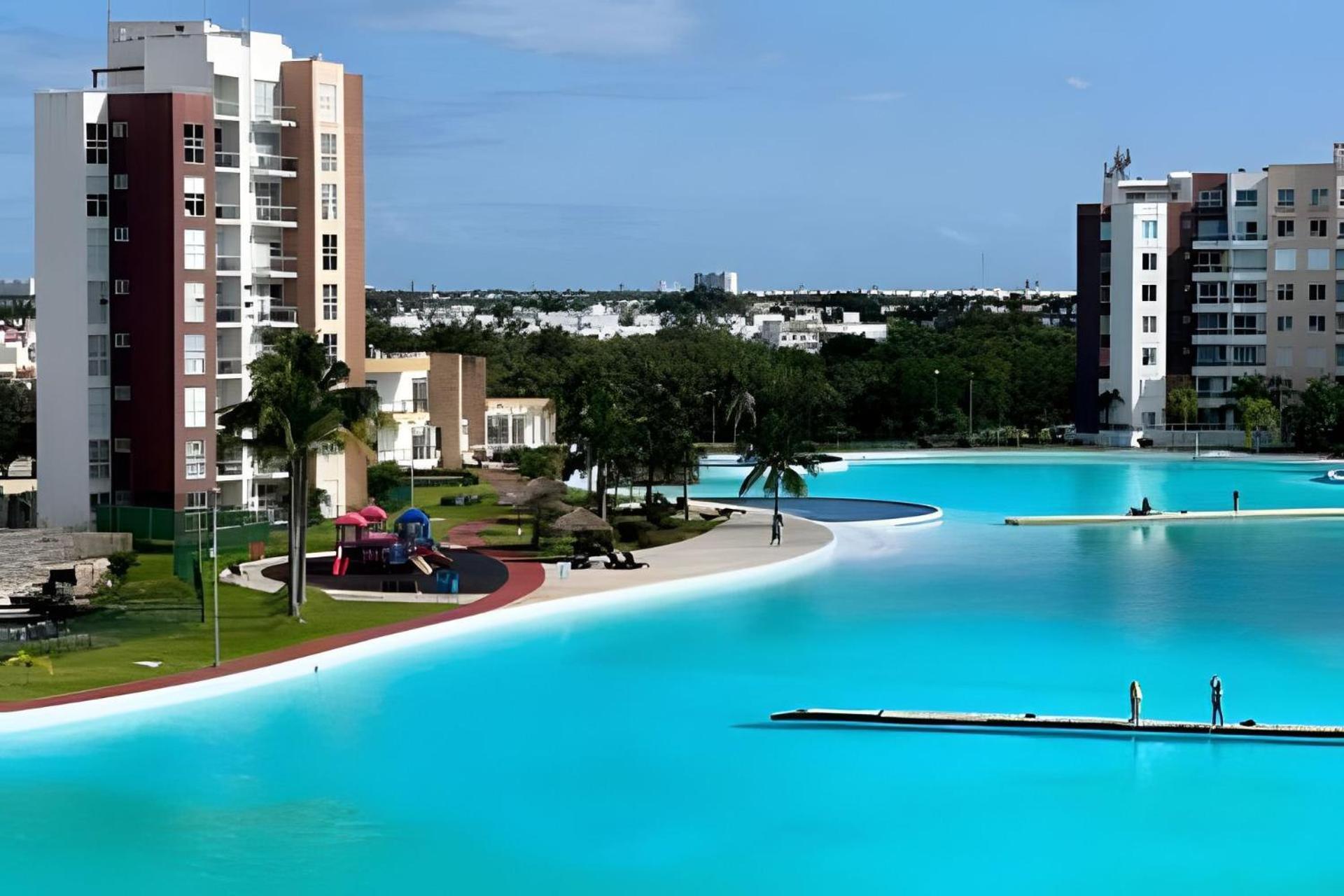 Laguna Azul, 02, Wifi 100 Mbit/s Alberca Gigante Apartamento Cancún