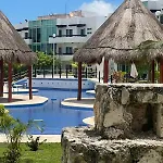 Departamento en planta baja con alberca